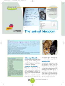 The animal kingdom - Editrice La Scuola