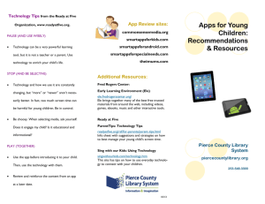 Apps for Young Children: Recommendations