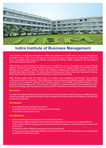 IIBM Prospectus 16 - indira institute of business management