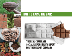 The Real Corporate Social Responsibility for the Hershey Company