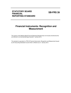 SB-FRS 39 Financial Instruments