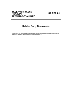 SB-FRS 24 Related Party Disclosures