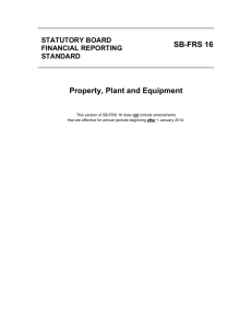SB-FRS 16 Property, Plant and Equipment