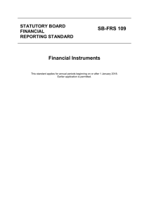 Financial Instruments SB-FRS 109
