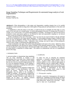 Image Sampling Techniques and Requirements for automated