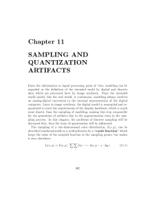 Chapter 11 SAMPLING AND QUANTIZATION ARTIFACTS