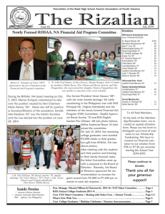 The Rizalian July 2014 Issue