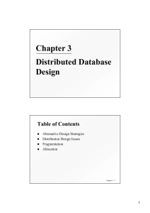 Chapter 3 Distributed Database Design