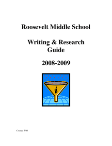 Research Guide - Red Lodge Public Schools