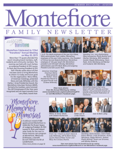 Montefiore Summer 2015 Newsletter