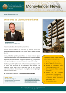 Moneylender News - Central Bank of Ireland