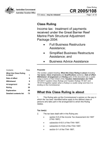 CR 2005/108 - Law Essentials