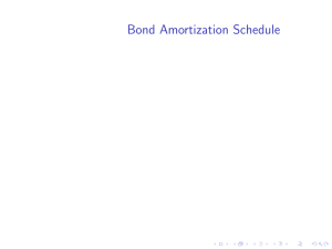Bond Amortization Schedule