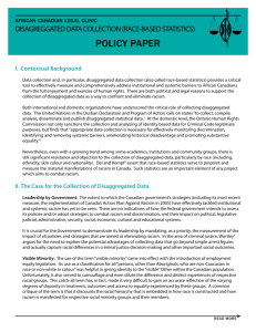 policy paper - African Canadian Legal Clinic