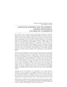 language learning and the internet