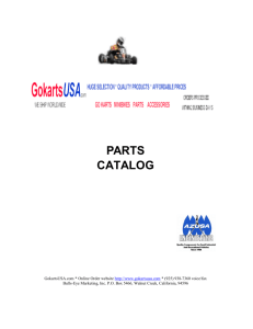 parts catalog - Gokarts USA, Go Karts Mini Bikes, Dune Buggies