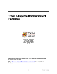Travel & Expense Reimbursement Handbook
