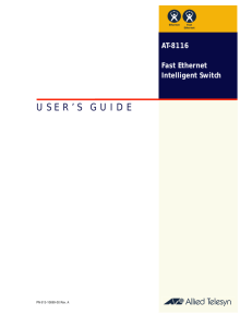 AT-8116 User's Guide