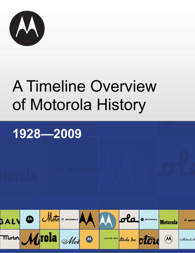 A Timeline Overview Of Motorola History