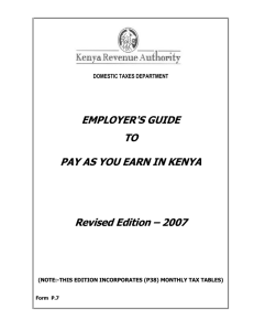 Employers Guide to Pay As You Earn