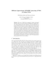 Efficient approximate SPARQL querying of Web of - CEUR