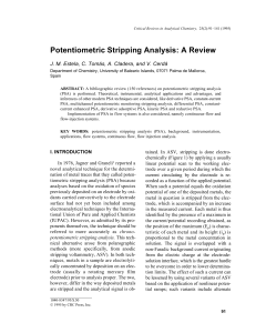 Potentiometric Stripping Analysis: A Review