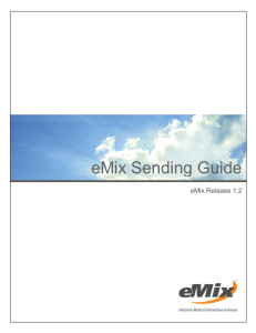 eMix Sending Guide - Mercy Health Saint Mary's