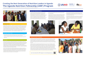 Creating the Next Generations of Nutrition Leaders in Uganda: The