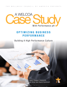 A WELCOA - Performance pH