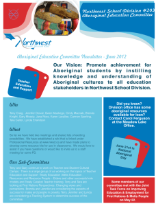 June 2012 Newsletter - NorthwestAboriginalEducationCommittee