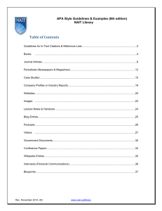 APA Style Guidelines & Examples