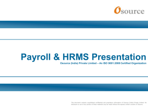 Payroll & HRMS Presentation