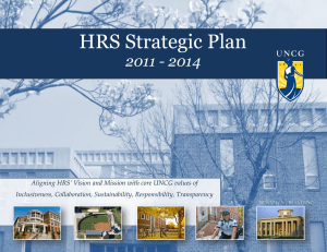 2011-2014 HR Strategic Plan - The University of North Carolina at