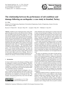 The relationship between the performance of soil conditions and