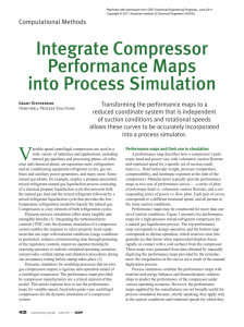 Integrate Compressor Performance Maps into Process Simulation