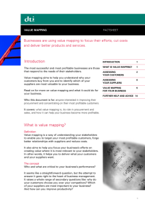 Introduction What is value mapping?