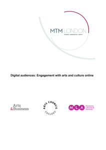 Digital audiences: engagement with arts and culture online [PDF