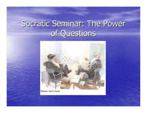 Socratic Seminar: The Power of Questions