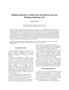 Helping Students to Think Like Physicists in Socratic