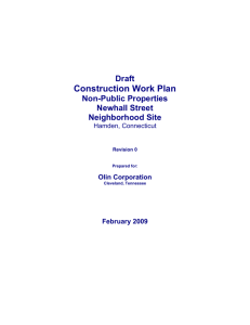 Construction Work Plan - Newhall Neighborhood Remediation
