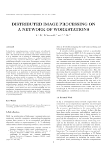 distributed image processing on a network of workstations