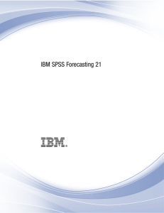 IBM SPSS Forecasting 21