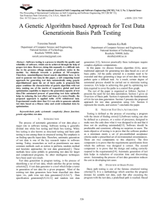 A Genetic Algorithm based Approach for Test Data