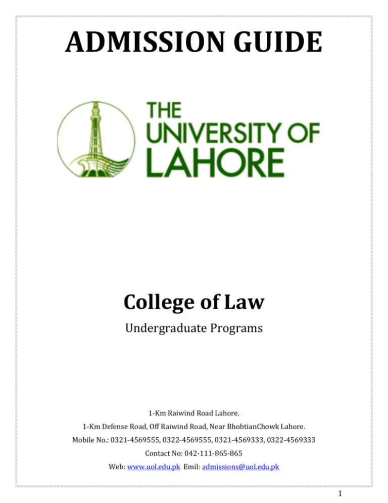 University Of Lahore - Don't forget to submit your admission application,  the deadline has been extended! Admissions Fall 2022 Apply Online: https:// uol.edu.pk/admissions/ For more details: Call: 042-111-865-865 WhatsApp:  0325-1865865 Email: admissions
