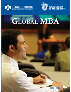 global mba - Thunderbird School of Global Management