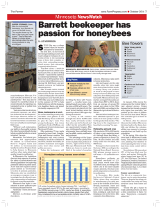 Barrett beekeeper has passion for honeybees