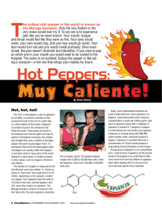 Hot Peppers - American Chemical Society