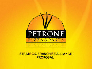 strategic franchise alliance proposal