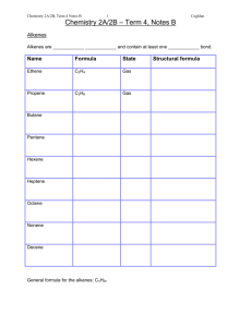 Chemistry 2A/2B – Term 4, Notes B