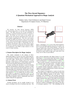 The Wave Kernel Signature: A Quantum Mechanical Approach to